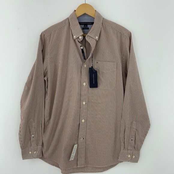 TOMMY HILFIGER Classic Fit Striped Shirt NWT - Picture 1 of 7